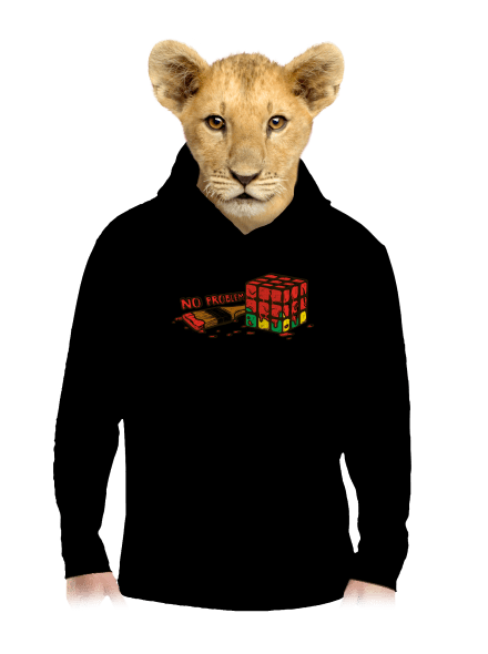 No problem detská mikina klokanka Black