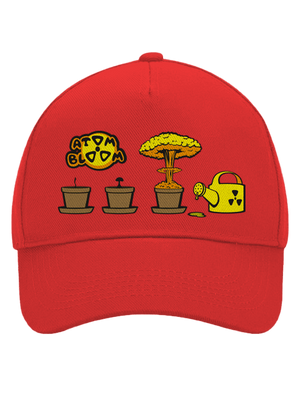 Atom bloom šiltovka baseballka Classic Red