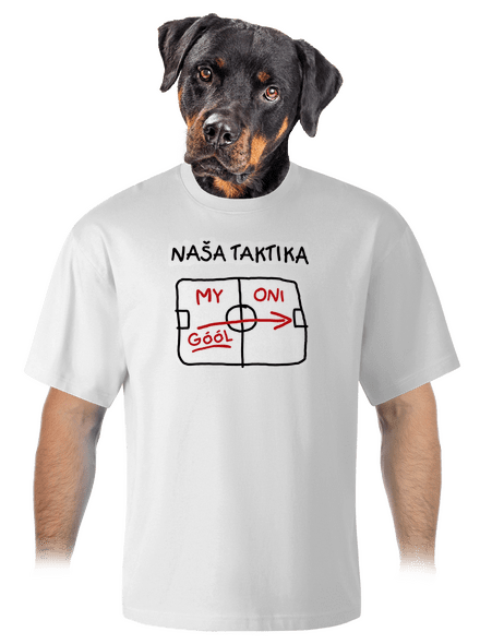 Naša taktika unisex tričko oversized White