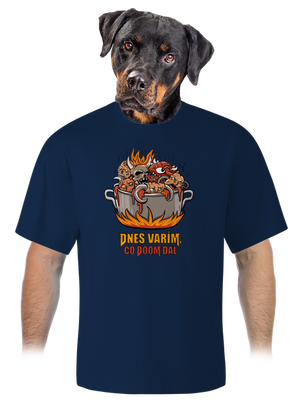 Čo Doom dal unisex tričko oversized Midnight Blue