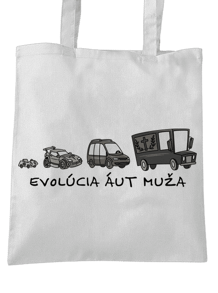 Evolúcia áut muža taška White