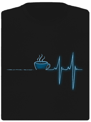 Coffee help dámske športové tričko Black