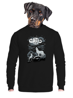 unisex mikina bez kapucne