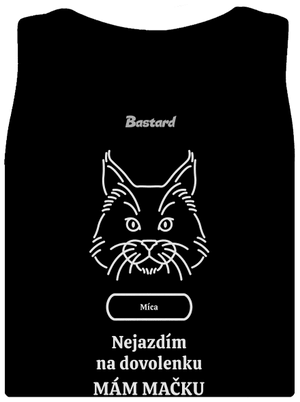 Nemôžem, mám mačku dámske tielko klasické Black