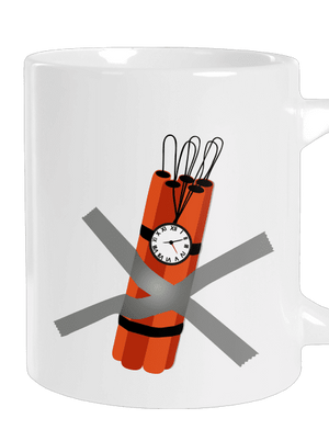 Dynamit veľký hrnček White