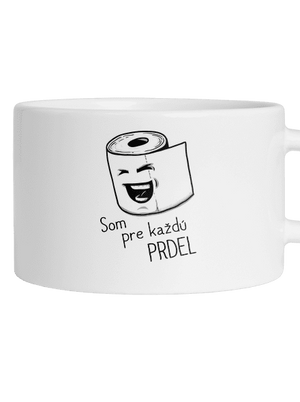 Prdel hrnček makronka White