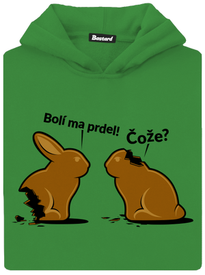 Bolí ma prdel detská mikina klokanka Kelly Green AWD