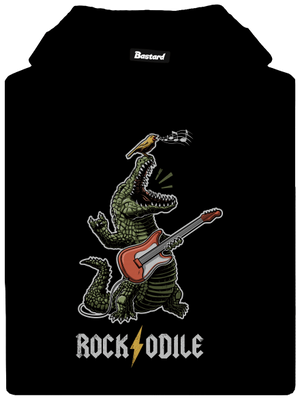 Rockodile pánska mikina klokanka Black