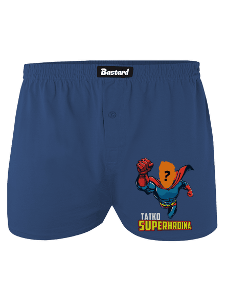Tatko superhrdina pánske trenky Blue