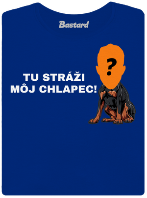 Tu strážim ja dámske tričko Royal Blue Mal