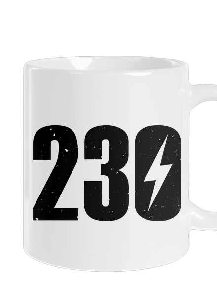 230 V klasický hrnček White