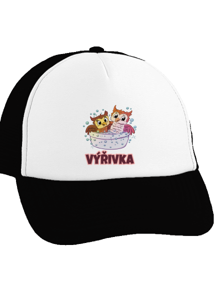 Výřivka šiltovka truckerka Black cap