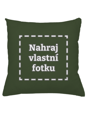 Vlastná potlač vankúš Olive Green