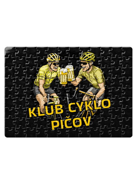 Klub cyklo pičov puzzle White