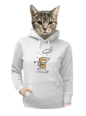 Čiapka dámska mikina klokanka White