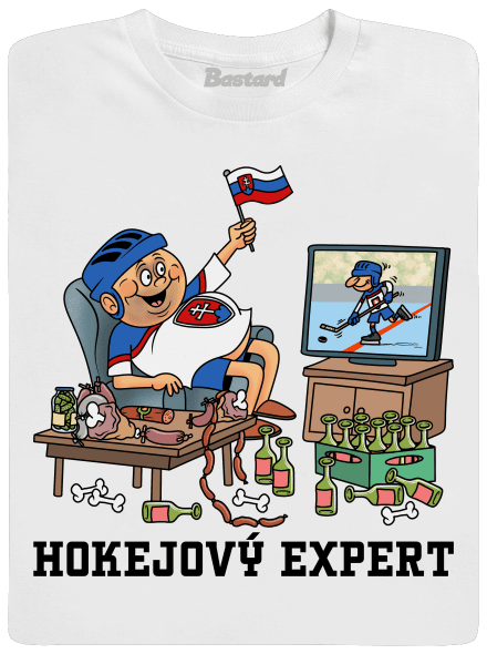 Hokejový expert detské tričko White