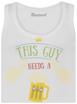 This guy needs a beer dámske tielko klasické White