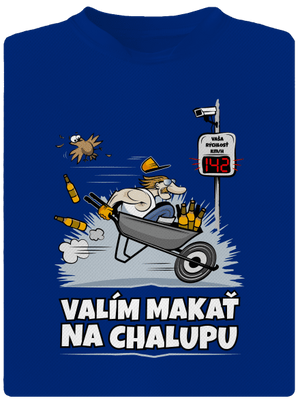 Valím na chalupu pánske športové tričko Royal Blue Mal