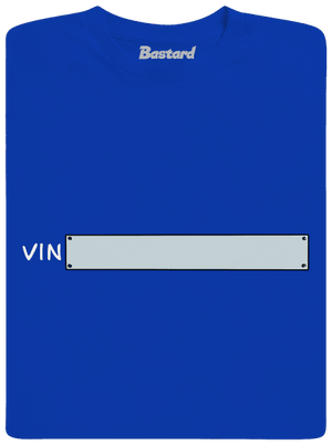 Osobný VIN kód pánske dlhý rukáv Royal Blue