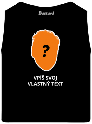Tvoja hlava pánske tielko Black
