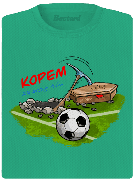 Kopem za svoj tím dámske športové tričko Mint Mal