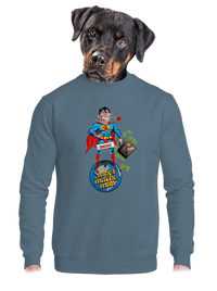 unisex mikina bez kapucne