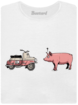 Prasata dámske tričko prémium White