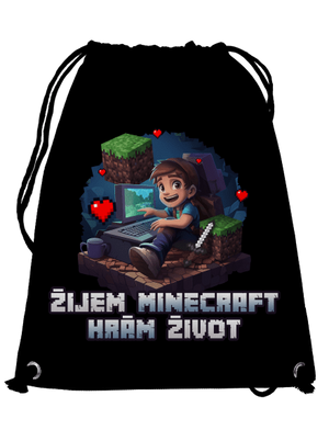 Žijem Minecraft vak Black