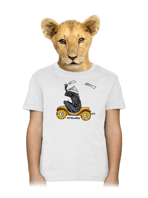 Votrelníček detské tričko White