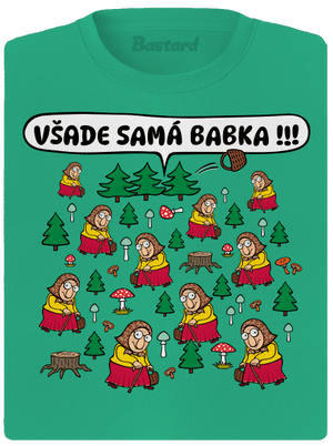 Všade samá babka dámske športové tričko Mint Mal