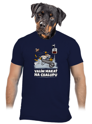 Valím na chalupu pánske tričko Navy
