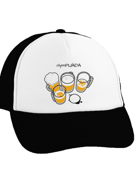 Pijáda šiltovka truckerka Black cap
