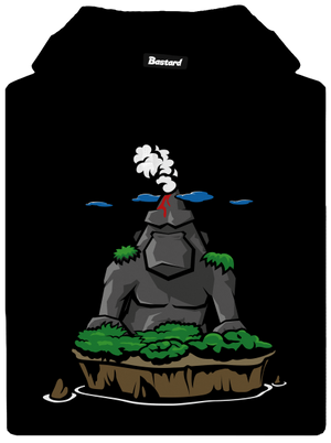 Ostrov Skalnatá Gorila dámska mikina klokanka Black