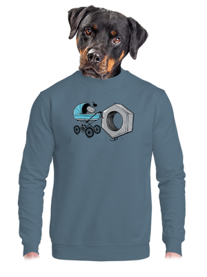 unisex mikina bez kapucne