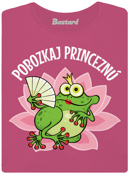 Pobozkaj princeznú a princa dámske tričko prémium Magenta