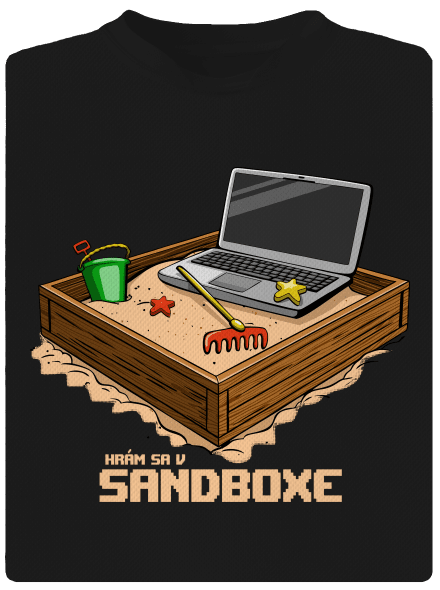 Sandbox detské športové tričko Black