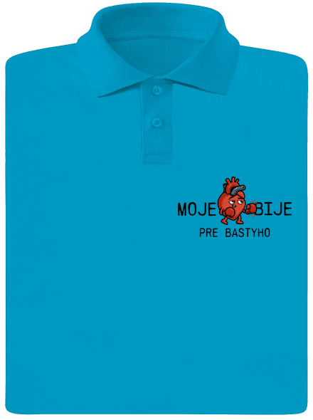 Moje srdce bije pánska polokošeľa Blue Atol