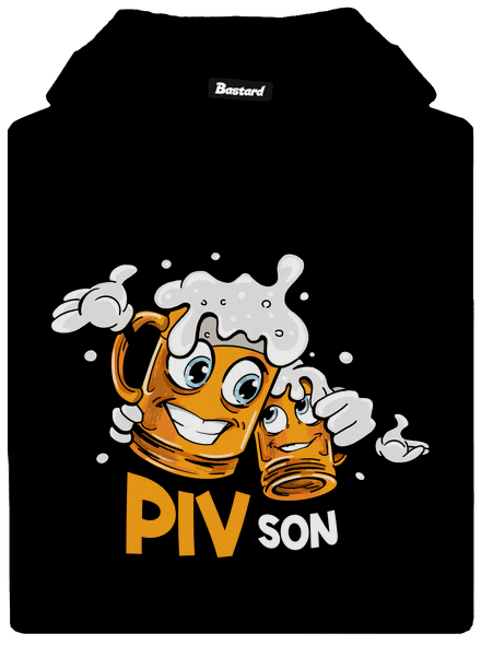 Pivson pánska mikina klokanka Black