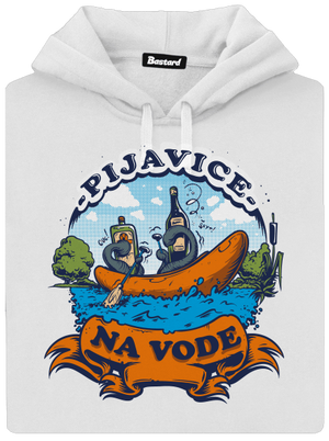 Pijavice na vode dámska mikina klokanka White