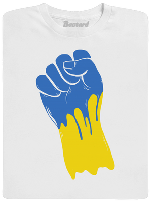 Ukrajina - Ruka pánske tričko White