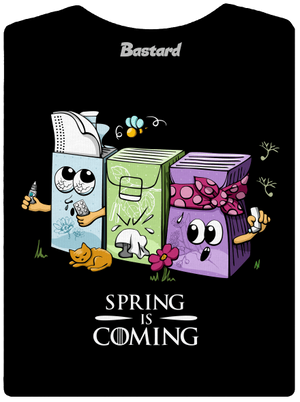 Spring is coming dámske tričko s lemom Black