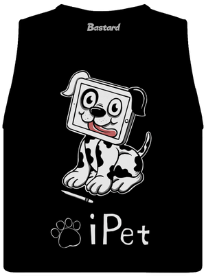 iPet dámske tielko voľné Black