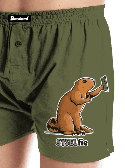 Syselfie pánske trenky Khaki
