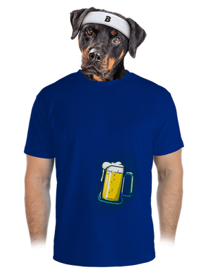 V bruchu pánske športové tričko Royal Blue Mal