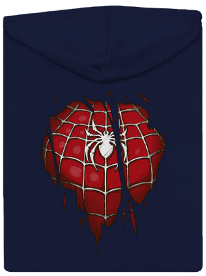 Spider Inside pánska mikina na zips Navy