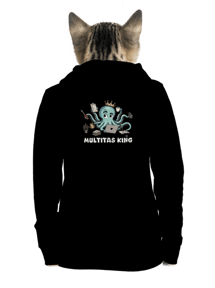 Multitas king dámska mikina na zips Black