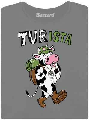 Tur na cestách dámske tričko Dark Gray Melange