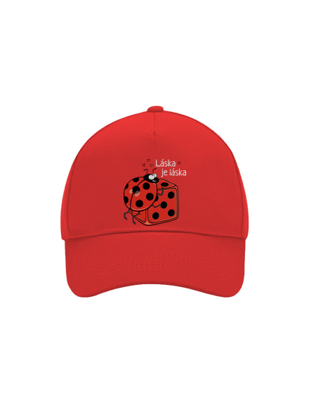Láska je láska šiltovka baseballka Classic Red