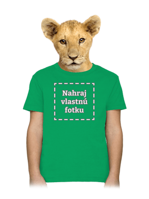 Vlastná potlač detské tričko Kelly Green