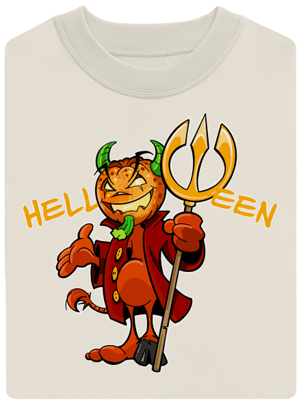 Helloween unisex mikina bez kapucne Off White